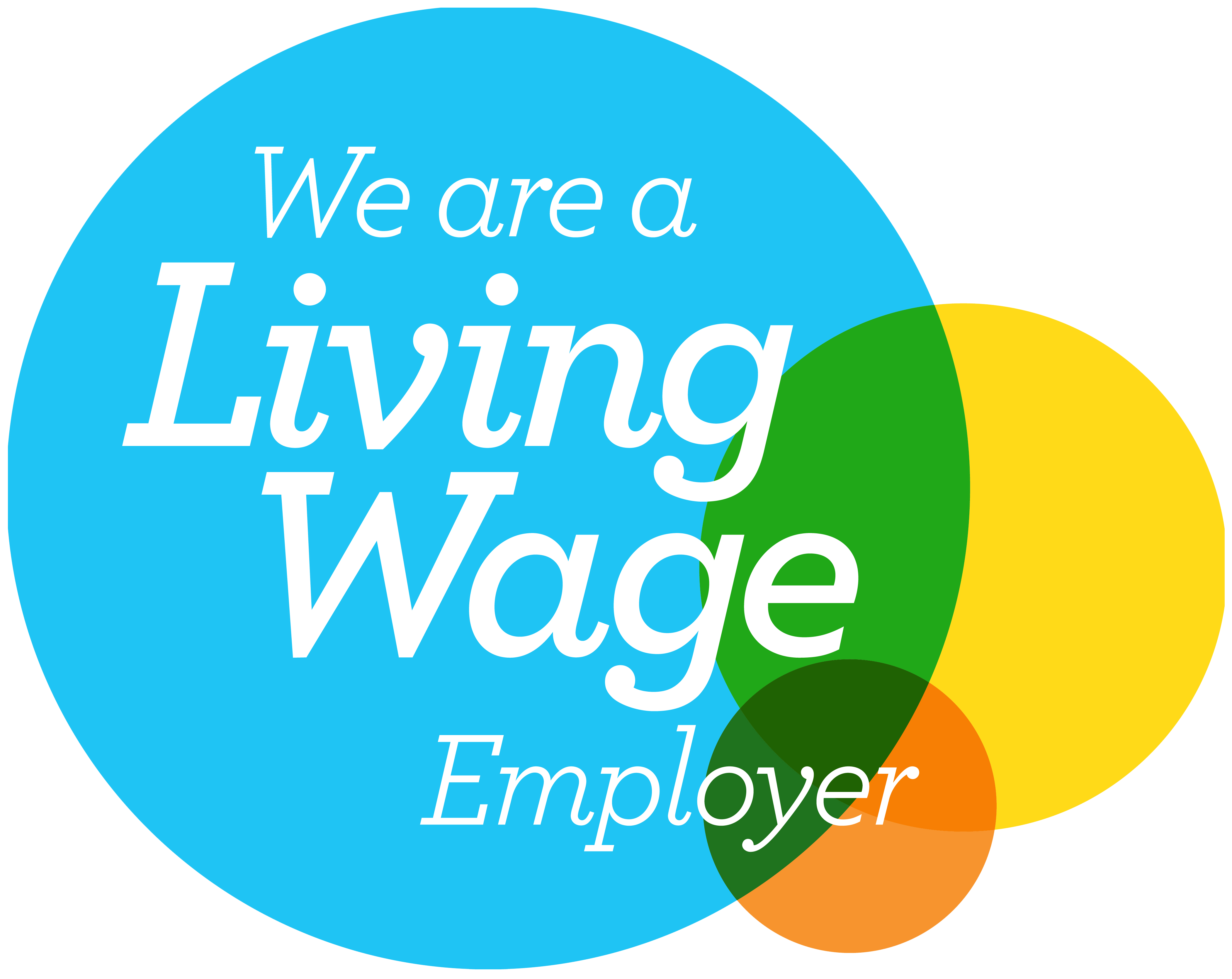 We are a living wage employer image badge
